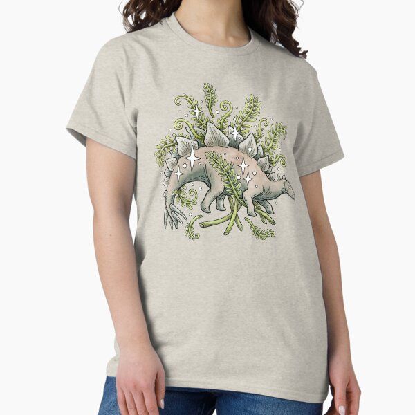 Stegosaurus & Ferns | Dinosaur Botanical Art