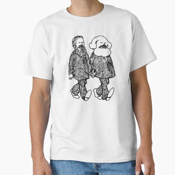 Marx & Engels Holding Hands