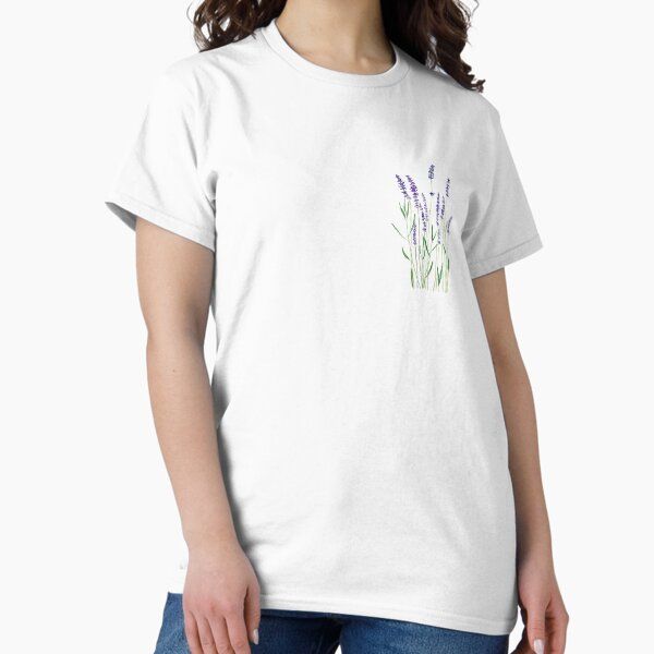 hand painted purple lavender