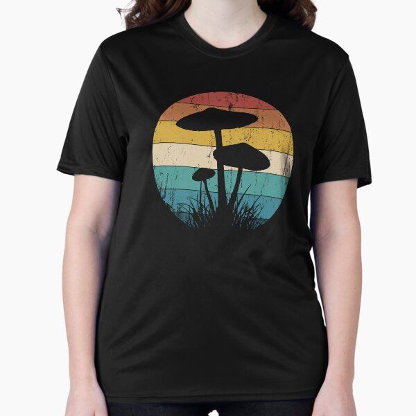 Retro Psychedelic Mushroom t-shirt Shrooms Forager t-shirt Magic Mycology forager