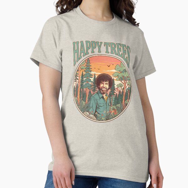 Vintage Retro Happy Trees Nature Landscape